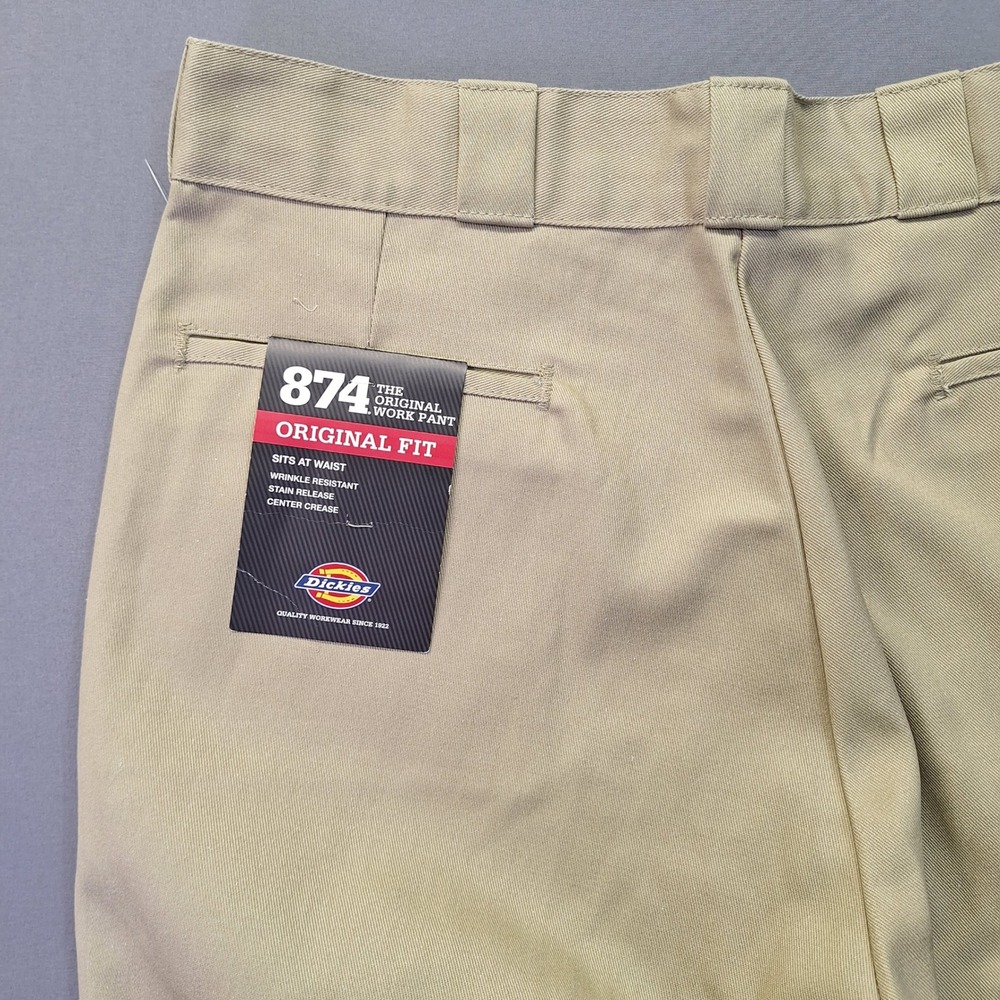 Dickies 874 Original Fit Work Pants Khaki Tan 36x34 874KH Mens Twill Chinos